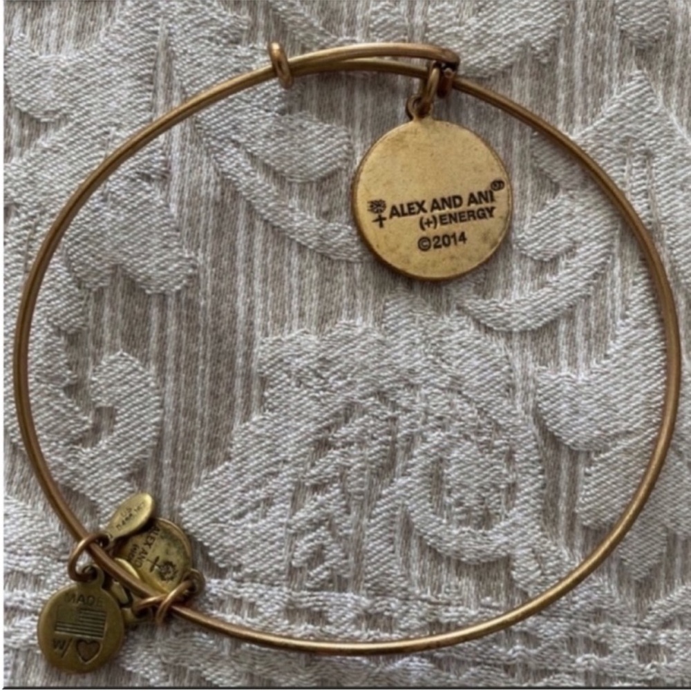 Women’s Alex and Ani Gold “S” Charm Bracelet - Picture 7 of 7